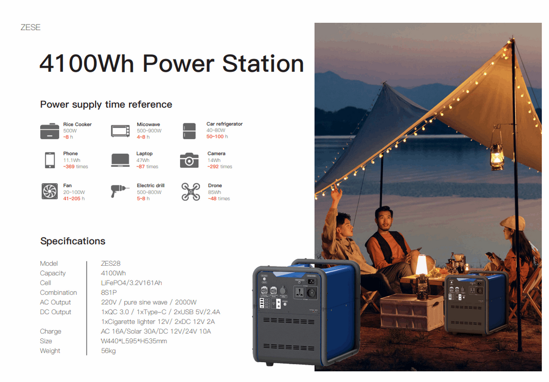 ZESE 4100Wh Power Station ZS28
