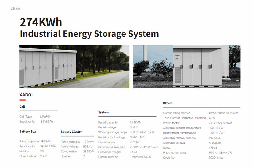 ZESE ESS Energy Storage System XAD01